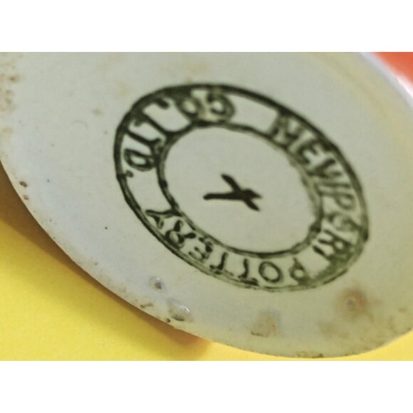 Art Deco Newport Pottery Cruet Set on silver plated EPNS stamped stand 1930's - Picture 7 of 11